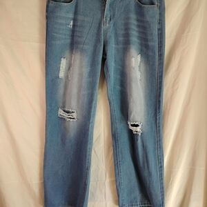 Classic Blue Straight Leg Jeans